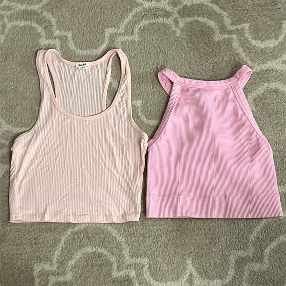 Gilly Hicks & Garage XS Pink Tank Tops - Picture 1 of 7